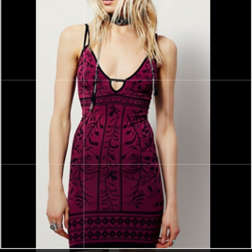 Intimately stretch floral mini dress small